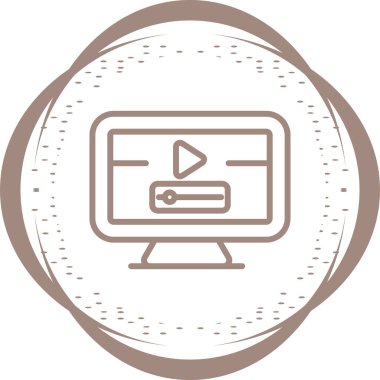 bilgisayar simgesi, vektör illüstrasyonu basit tasarım