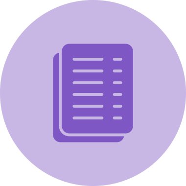 belge web simgesi vektör illüstrasyonu