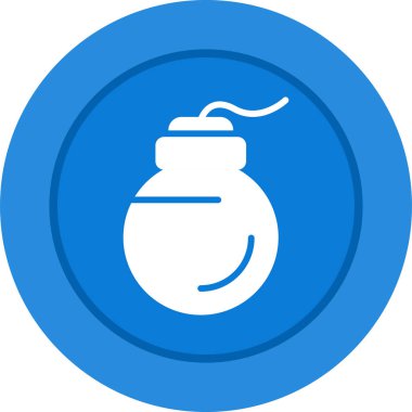 bomba ikonu web basit vektör çizimi