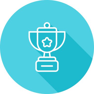 kupa web simgesi vektör illüstrasyonu 