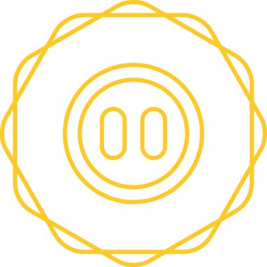 duraklat düğmesi simgesi, vektör illüstrasyonu 