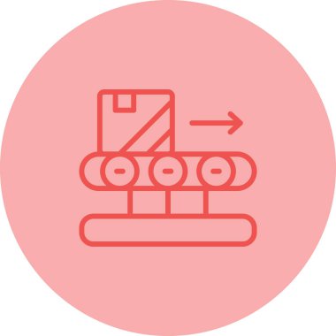 Taşıyıcı Şerit simgesi, vektör illüstrasyonu 