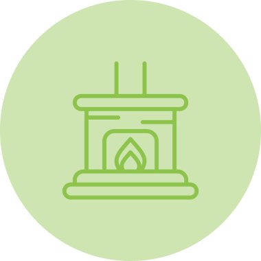 Fırın simgesinin vektör illüstrasyonu