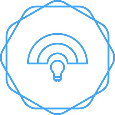  Yaratıcı ampul simgesi. vektör çizimi tasarımı