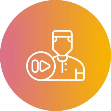 kullanıcı. Web simgesi basit illüstrasyon