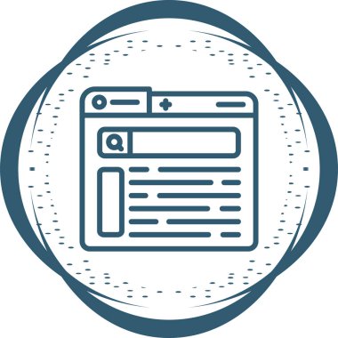 Ara. Web simgesi basit tasarım