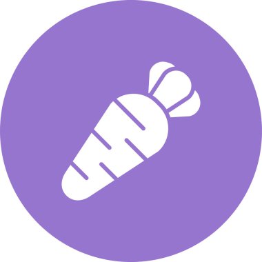 Havuç. Web simgesi basit illüstrasyon