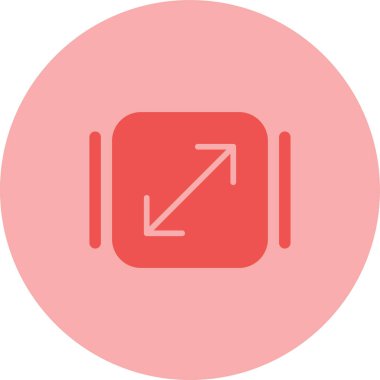 Web simgesi, vektör illüstrasyonunu yeniden boyutlandır     