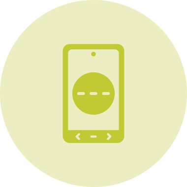 Smartphone ileti simgesi, vektör illüstrasyonu basit tasarım