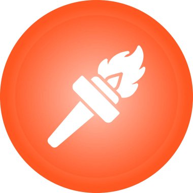 Meşale simgesinin vektör illüstrasyonu