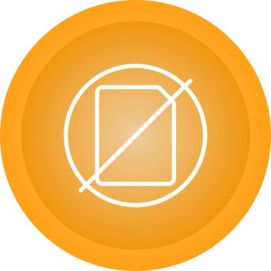 Beyaz Arkaplanda Kağıtsız Simge İzole Edildi