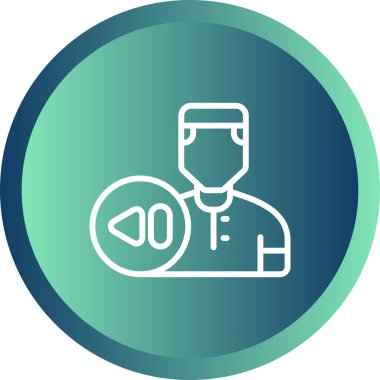 kullanıcı. Web simgesi basit illüstrasyon