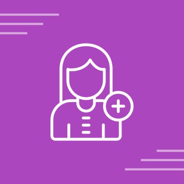 doktor simgesi, vektör illüstrasyonu basit tasarım