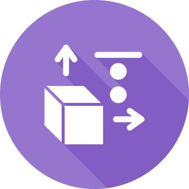 Üç boyutlu tasarım. Web simgesi basit illüstrasyon