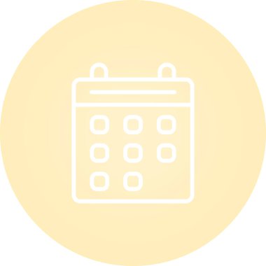 vektör Takvimi Simgesi illüstrasyonu   