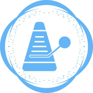 Metronom simgesinin basit çizimi