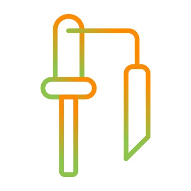 Ateşleyici Vektör Satır Simgesi Tasarımı