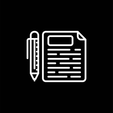 Sözleşmeli ağ simgesi, vektör illüstrasyonu