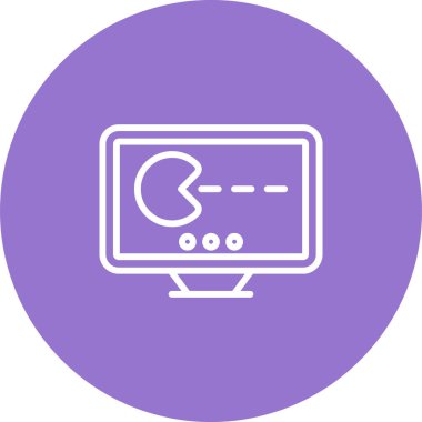 Oyun ikonu. Siluet tarzı. Oyun konsolu. Video oyunu ikonu. Vektör İllüstrasyonu