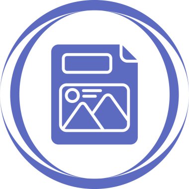 Resim dosyası. Web simgesi basit illüstrasyon