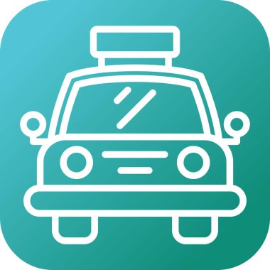 Taksiyle. Web simgesi basit illüstrasyon