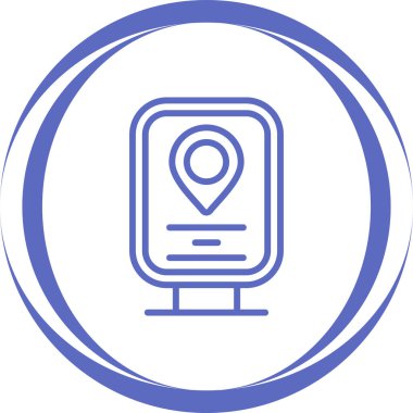 konum pin simgesi vektör illüstrasyonu 