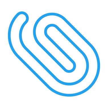 paper clip icon, vector illustration simple design