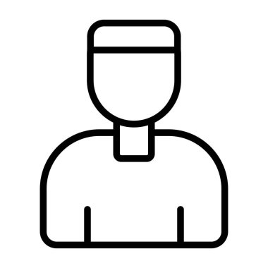 kullanıcı simgesi vektör çizimi tasarımı