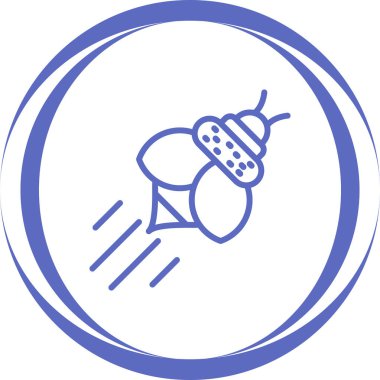 Arı böceği simgesinin web illüstrasyonu