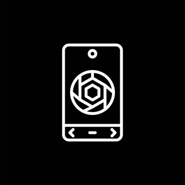 Kamera. Web simgesi basit tasarım