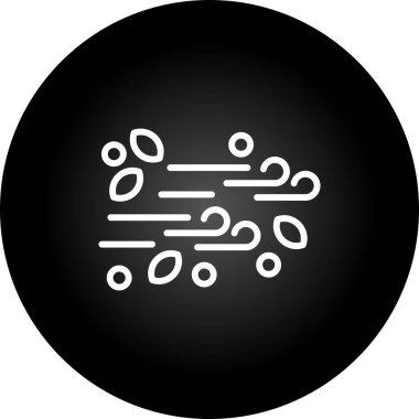 Rüzgar simgesinin vektör illüstrasyonu