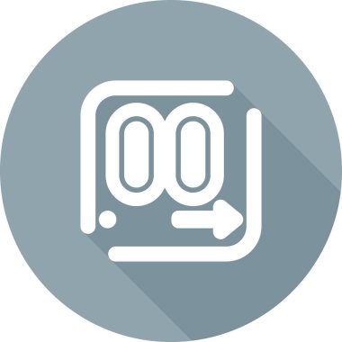 Ondalık Ağ simgesinin vektör çizimi