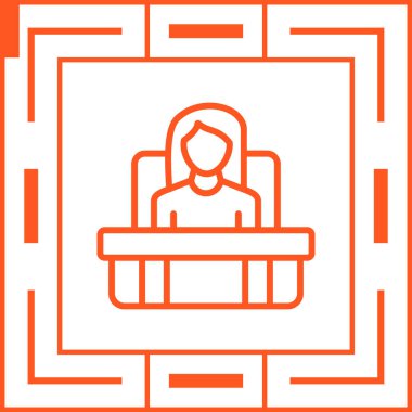 Yönetici seo modern simgesinin vektör illüstrasyonu