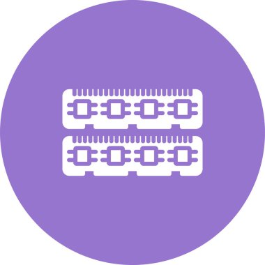 Ram Bellek simgesi, vektör illüstrasyonu basit tasarım