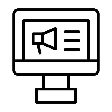 Basit simge vektör illüstrasyonu pazarlanıyor 