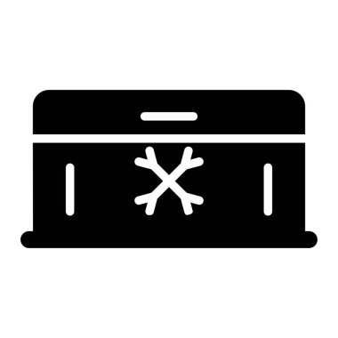 Dondurucu simgesi, vektör illüstrasyonu basit tasarım