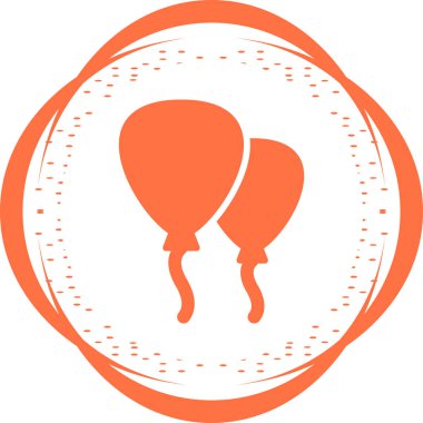 Balonlar. Web simgesi basit tasarım