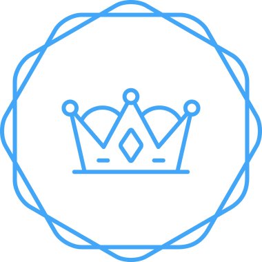 Taç web simge vektör çizim