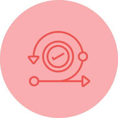 Görselleştirilmiş Basit Özyineleme Simgesi Beyaz Arkaplanda İzole Edildi 