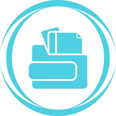 belge web simgesi vektör illüstrasyonu