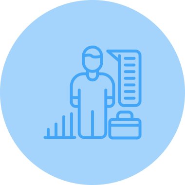 HR Analitik İnternet simgesi basit illüstrasyon