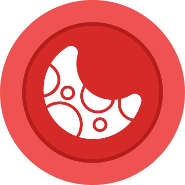 Ay simgesi, vektör illüstrasyonu basit tasarım