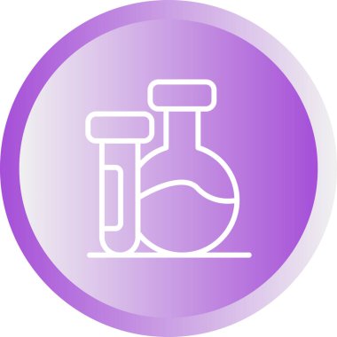 vektör matarası ve tüp simgesi çizimi