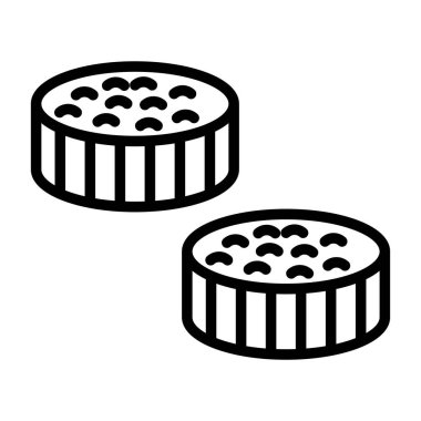 Suşi simgesinin basit web çizimi