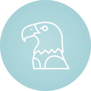 Kartal. Web simgesi basit illüstrasyon