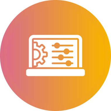 Smartboard düz simgesi, vektör illüstrasyonu 