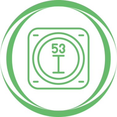 Periyodik tablo ağının kimyasal elementi basit illüstrasyon