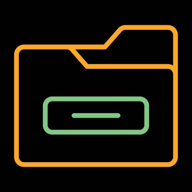 Dosya Dizini Web simgesi basit illüstrasyon