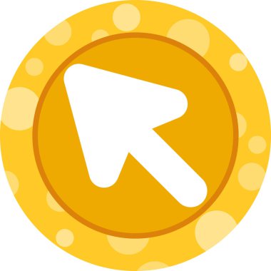 Fare imleci. Web simgesi basit illüstrasyon