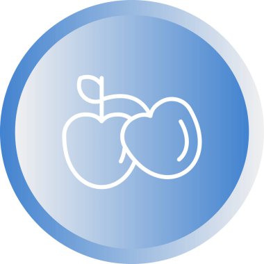 Kiraz web simgesi, vektör çizim